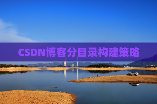 CSDN博客分目录构建策略